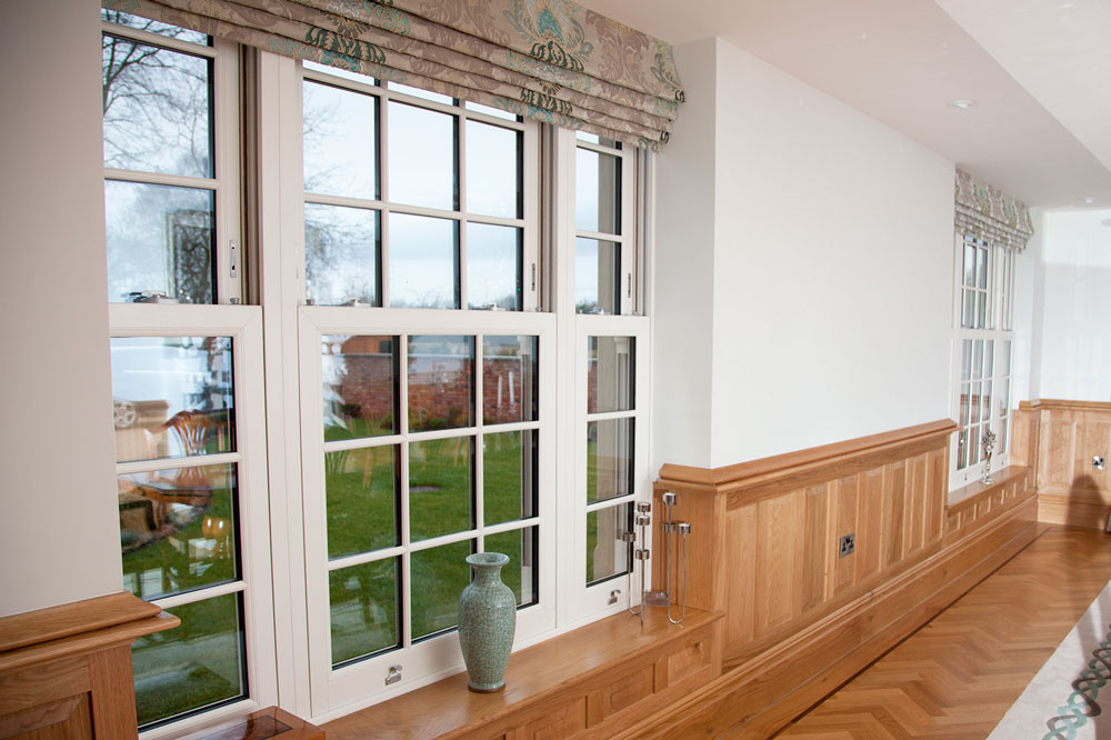 elegant sliding sash windows in West Sussex